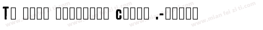 To make everyday count .字体转换